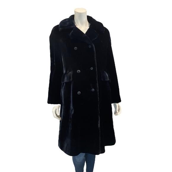 Vintage 1960s Borgana Fur Double Breasted Coat - Picture 11 of 11